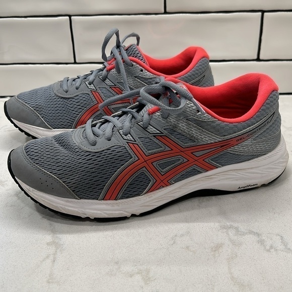 Women's ASICS GEL-Contend 6 Running Sneaker Sheet Rock/Diva Pink 8.5 - Picture 5 of 16